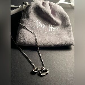 ALEX WOO made in New York ( MOM ) 925 - silver necklace & Charm ! 🩶🩶🩶🩶🩶🩶🩶🩶🩶🩶🩶